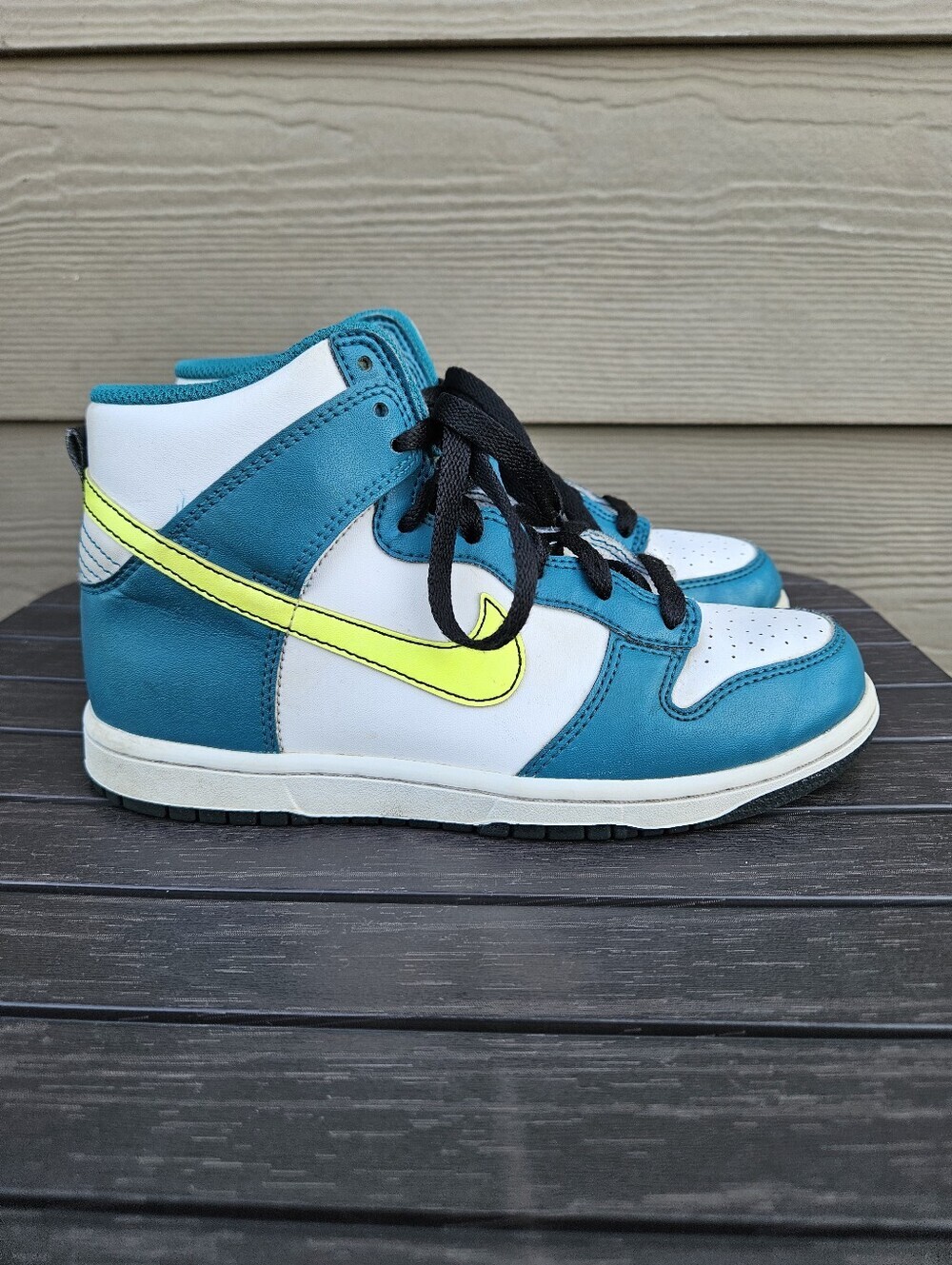 Nike Dunk High GS Bright Spruce Volt Basketball Shoes DD2314-109 Youth Kids 3Y